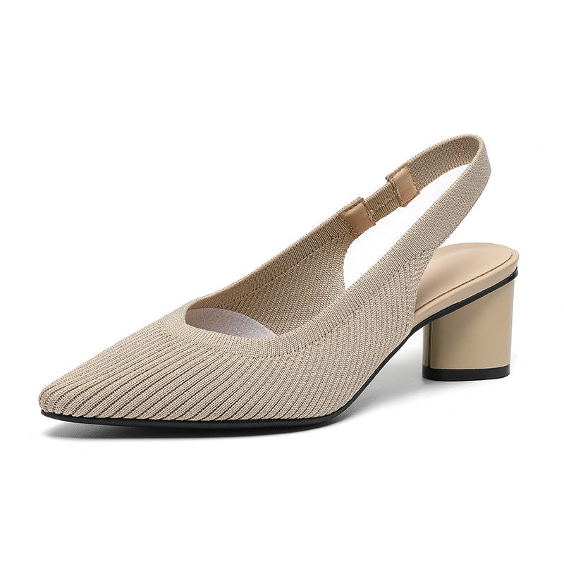 Tacones elegantes con punta fina y tira trasera – VALSERA