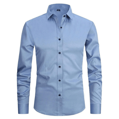 Camisa elástica sin arrugas para hombre – Alvenzo