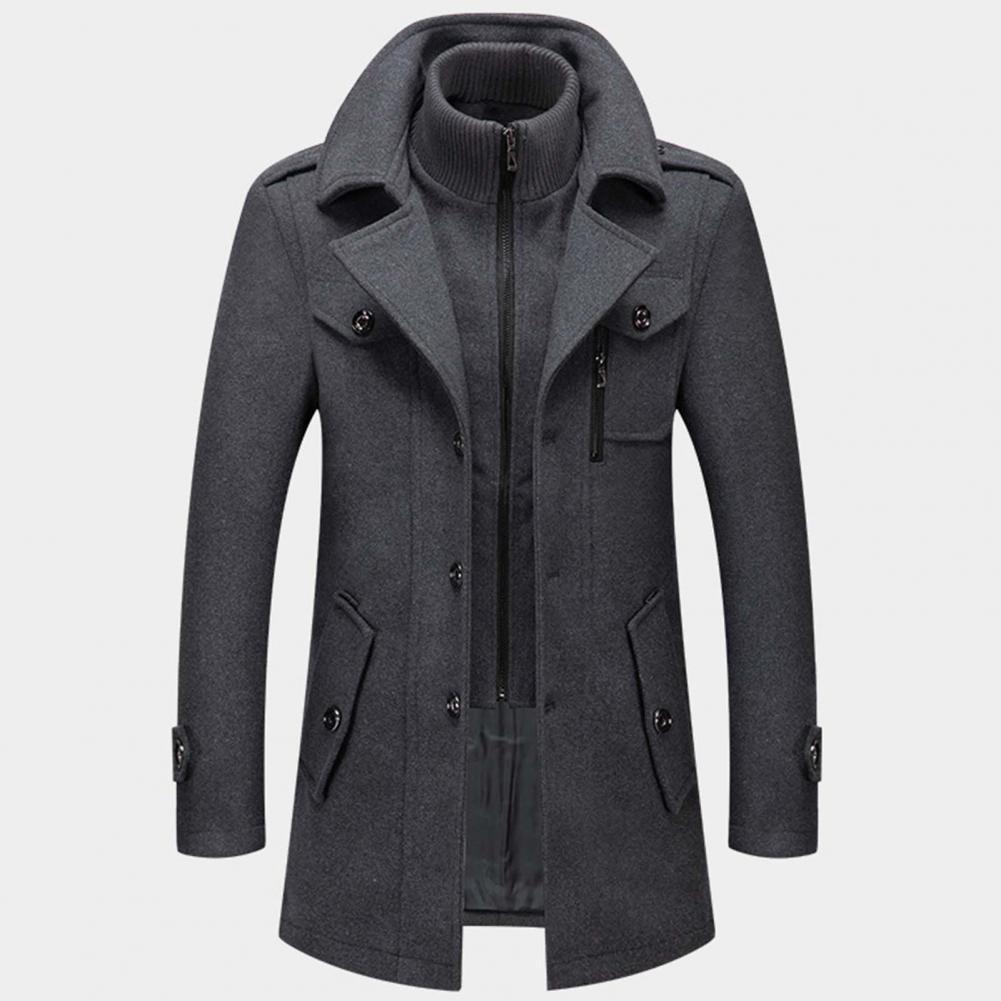ULFRED – Abrigo largo de invierno para hombre con estilo clásico y protección térmica