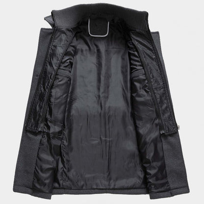 ULFRED – Abrigo largo de invierno para hombre con estilo clásico y protección térmica