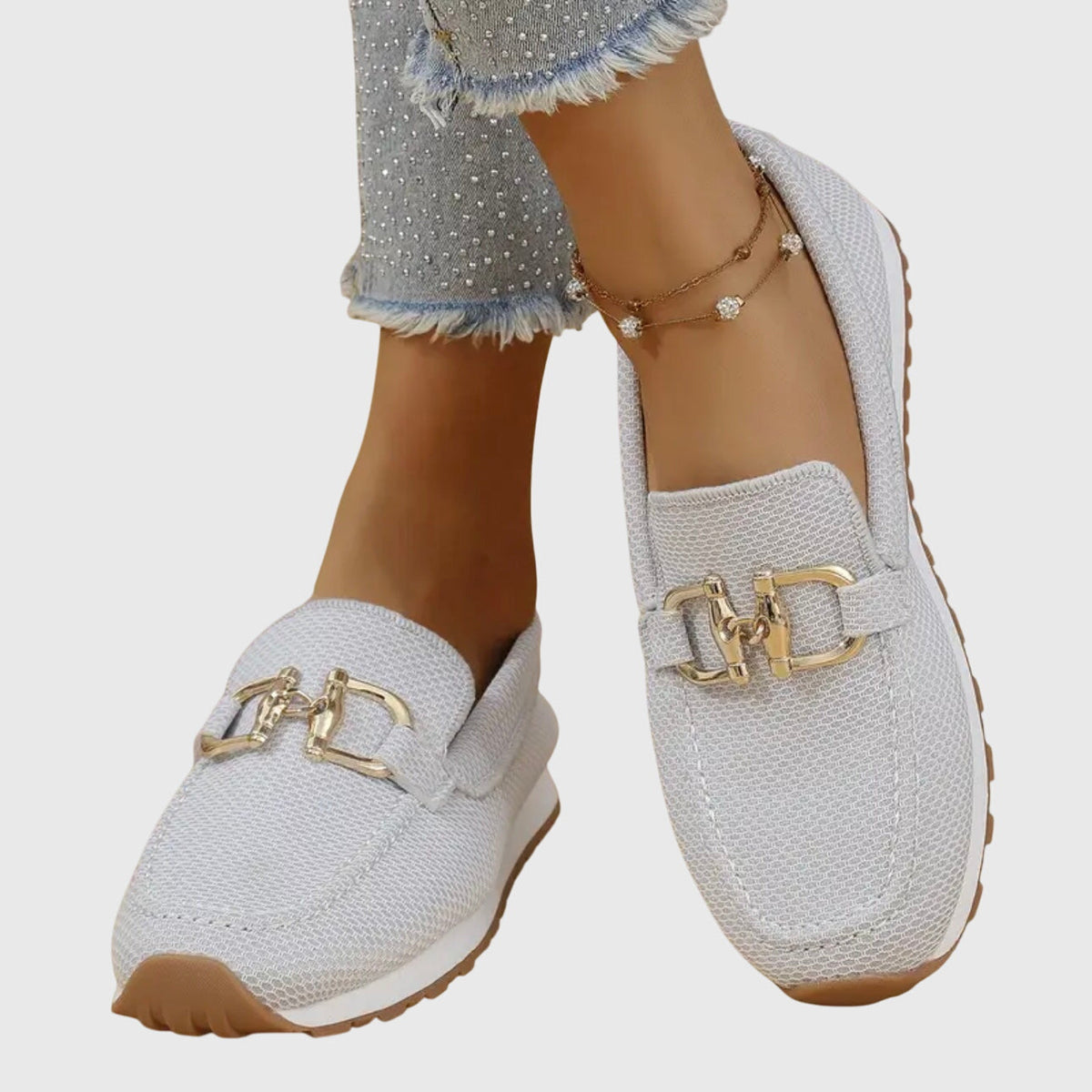 Elina – Mocasines ortopédicos de ante suave para mujer