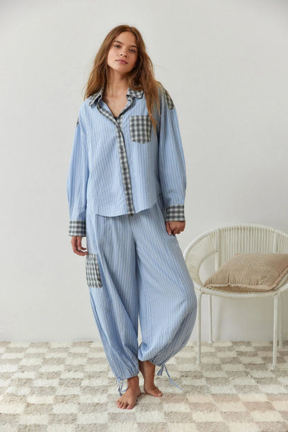COSY – Conjunto de pijama para mujer de dos piezas, suave y elástico