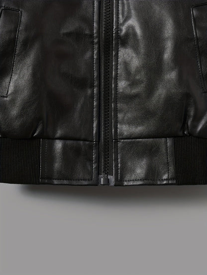 RAFFY - Chaqueta con cremallera y cuello alto para niños