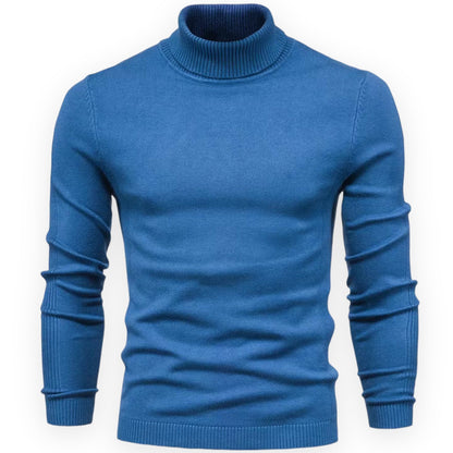 LARS - Jersey de cuello alto slim fit para hombre