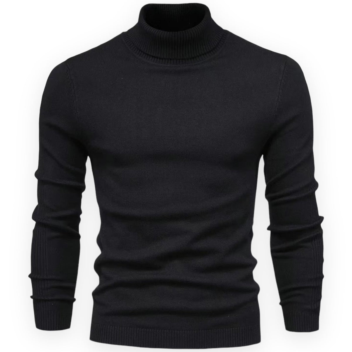 LARS - Jersey de cuello alto slim fit para hombre