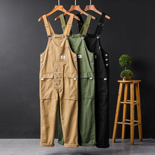 Peto cargo para hombre con pernera recta y estilo utilitario – AXEL