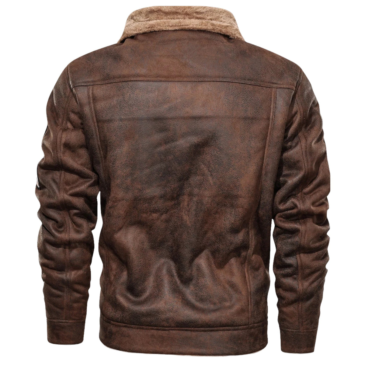 GRETE - Abrigo retro con forro de felpa para hombre