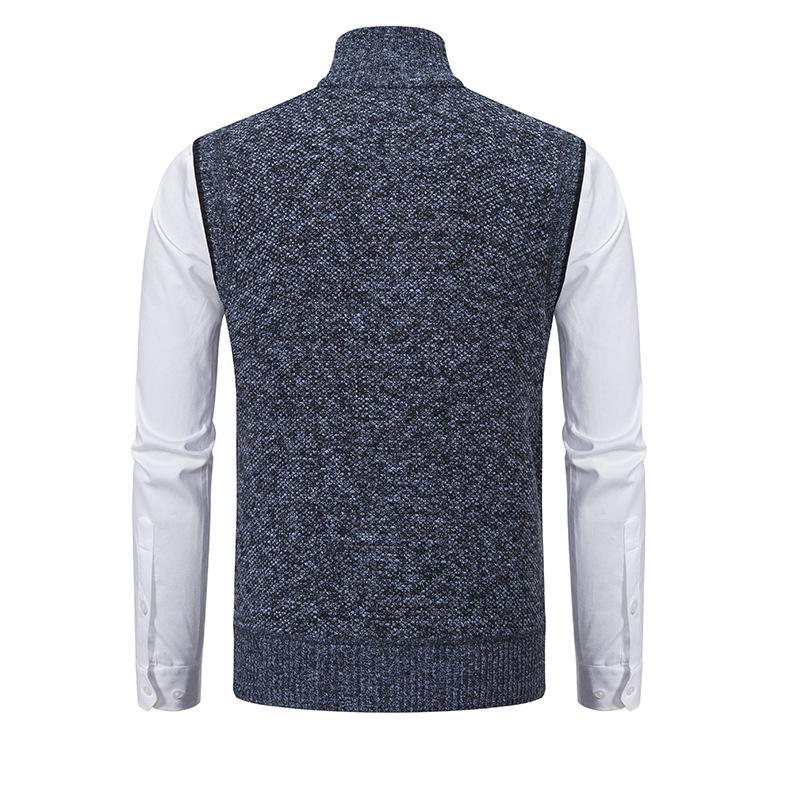 LEVAR - Cárdigan de punto con cremallera para hombre