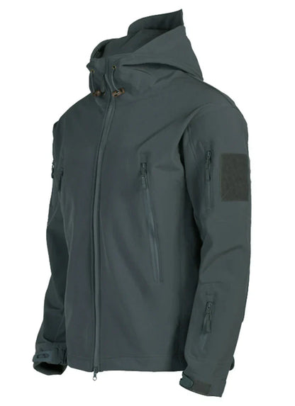 VALENTIN - Chaqueta táctica con capucha y bolsillos para hombre