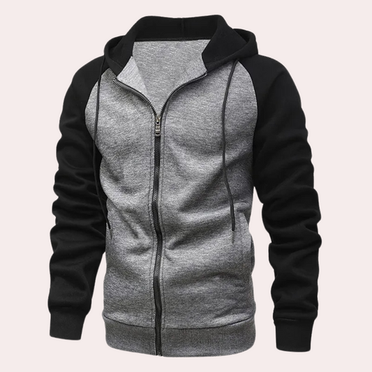 MATEO - Sudadera con capucha y mangas en contraste para hombre