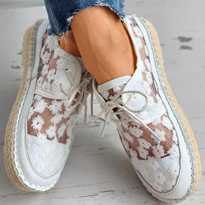 Zapatillas ortopédicas con estampado floral y soporte total – NIRELLA