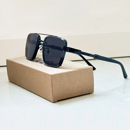 GALILEO – Gafas de sol retro estilo aviador con montura dorada y lentes degradados