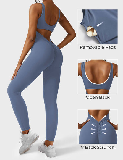 Elara – Mono elegante con espalda en V para mujer
